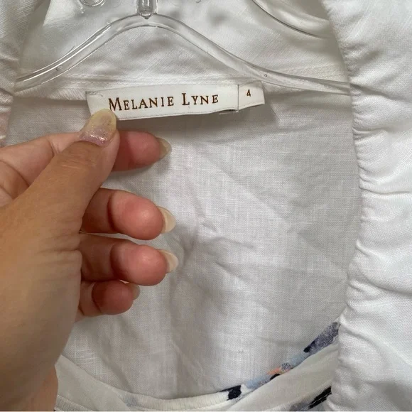 Melanie Lynn LINEN summer jacket/cover up w beach vibe - Picture 5 of 7